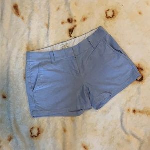 J Crew blue linen 3” classic chino shorts